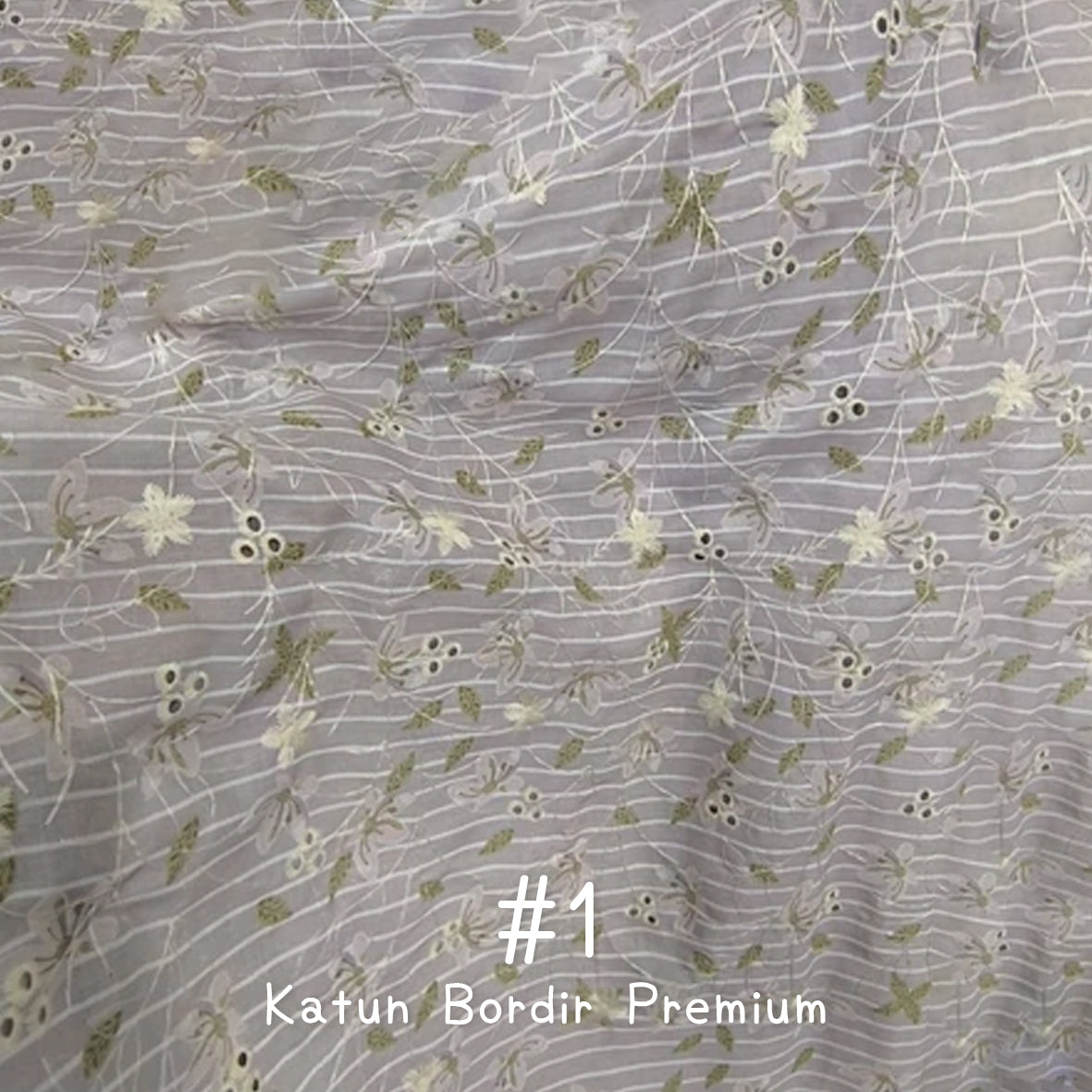 印花刺繡棉布 Bordir 1/1 Premium