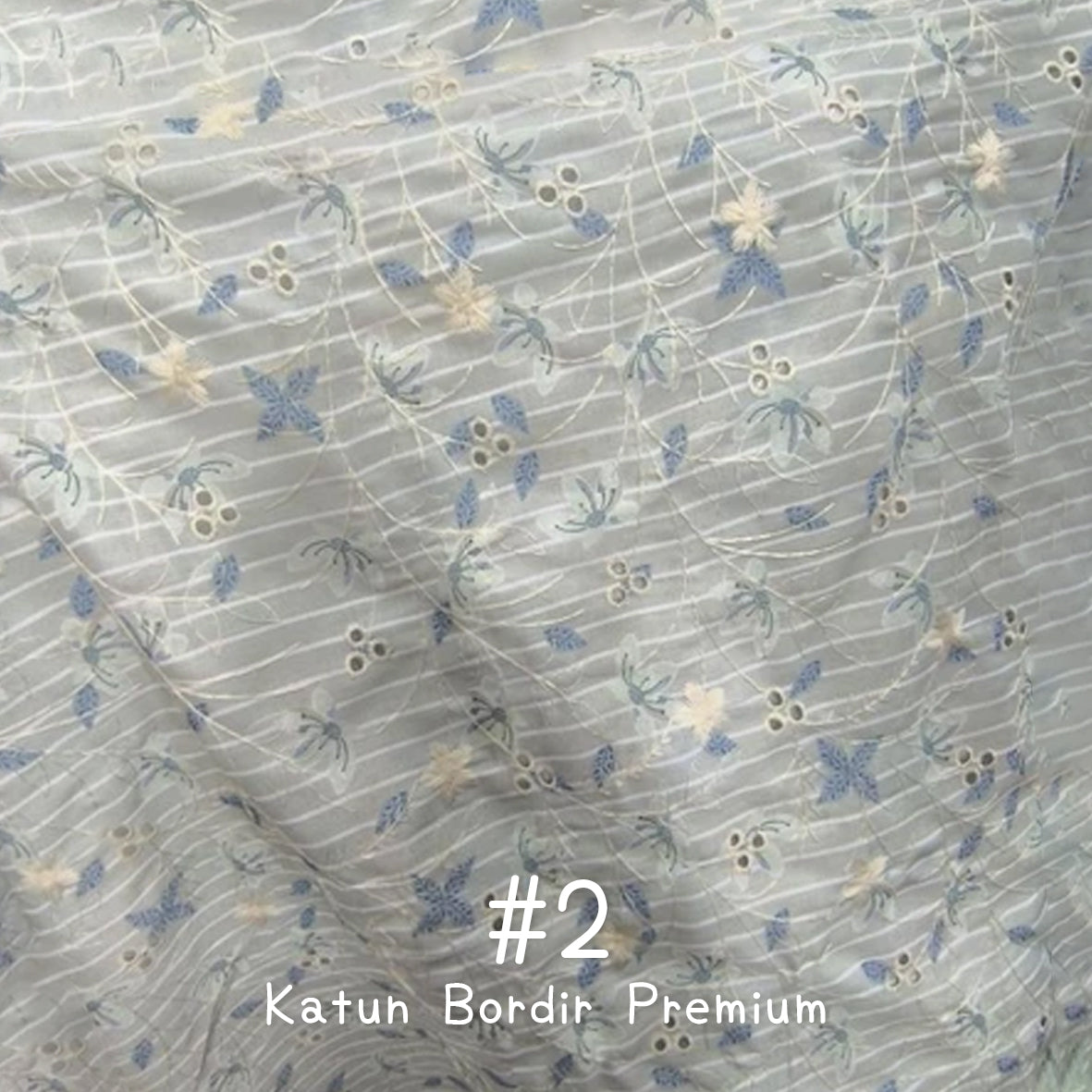 印花刺繡棉布 Bordir 1/1 Premium