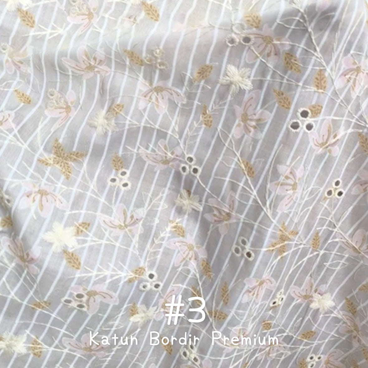 印花刺繡棉布 Bordir 1/1 Premium