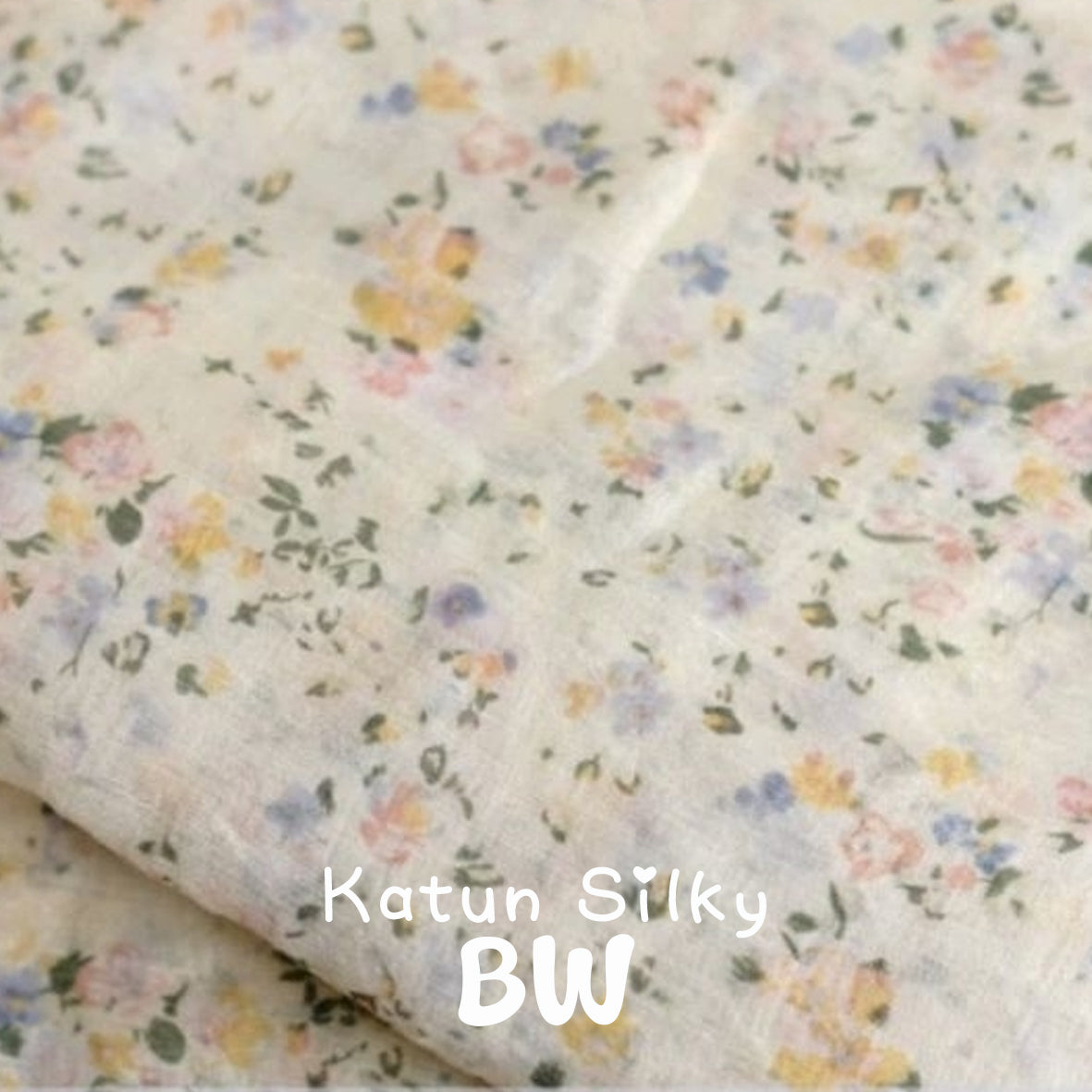 Katun Silky 薄碎花布 - 適合上衣/ 連身裙 （需打厘布）