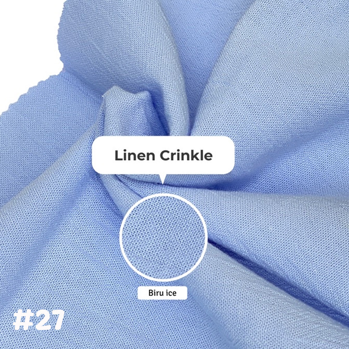 Linen Crinkle棉麻布 適合上衣/連身裙