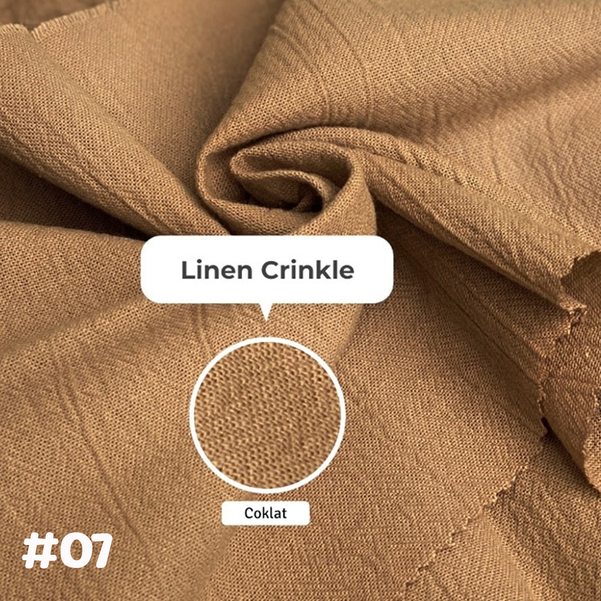 Linen Crinkle棉麻布 適合上衣/連身裙