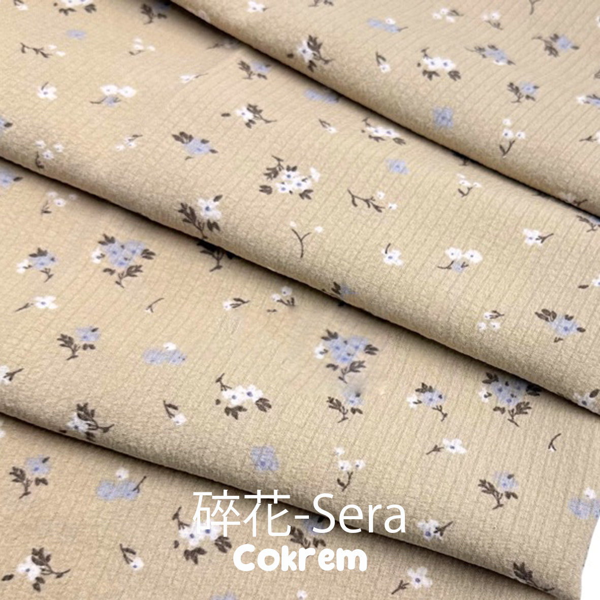 Floral Sera fabric suitable for tops/dresses/skirts