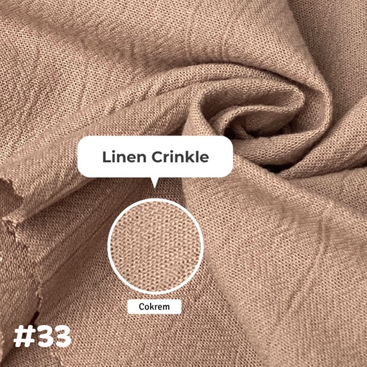 Linen Crinkle棉麻布 適合上衣/連身裙