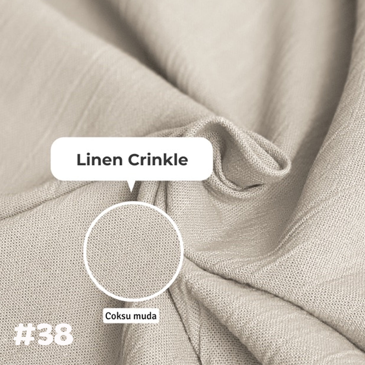 Linen Crinkle棉麻布 適合上衣/連身裙