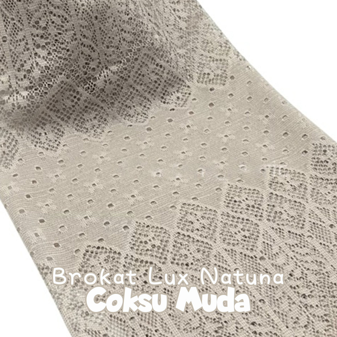 Lace fabric Brokat Lux Natuna suitable for tops/skirts (free with white lining. If you want to choose the same color lining, add $30)