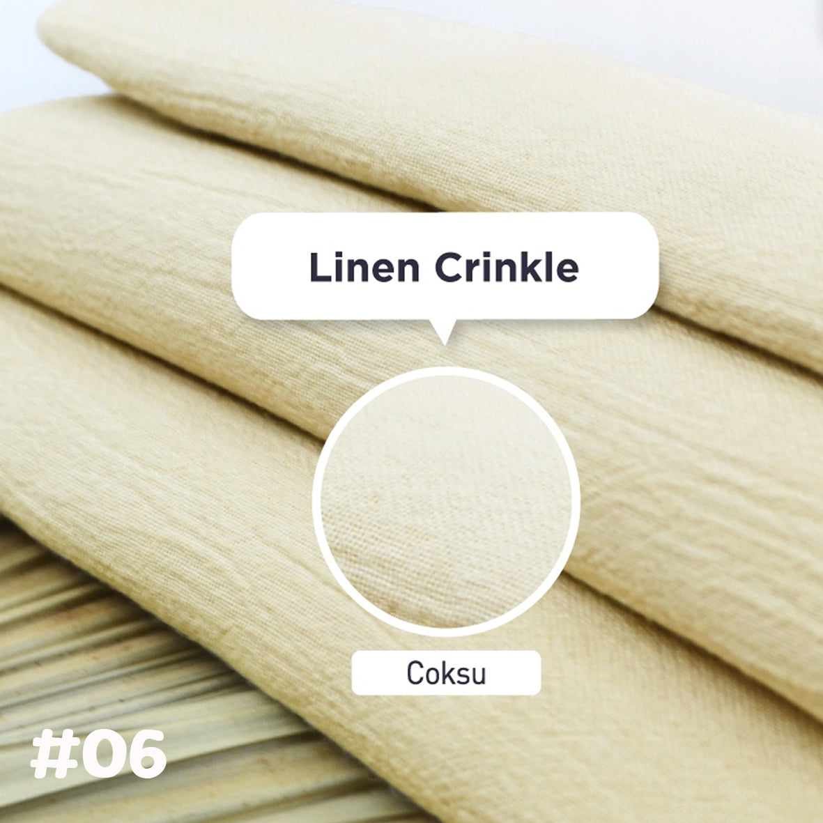 Linen Crinkle棉麻布 適合上衣/連身裙