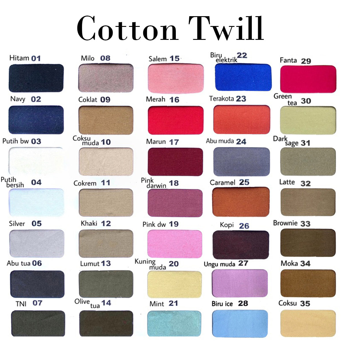 Cotton Twill 棉感布 適合上衣/連身裙/下裙