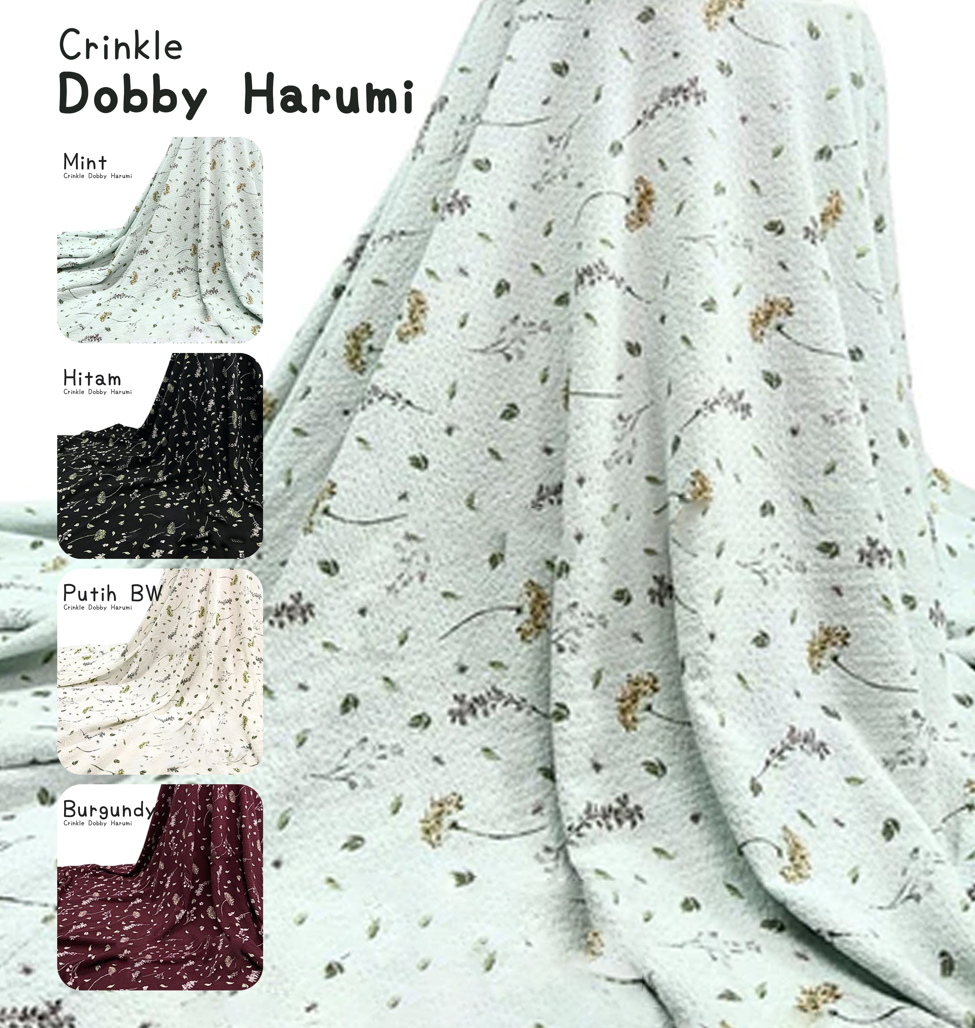 Dobby Harumi皺皺碎花布