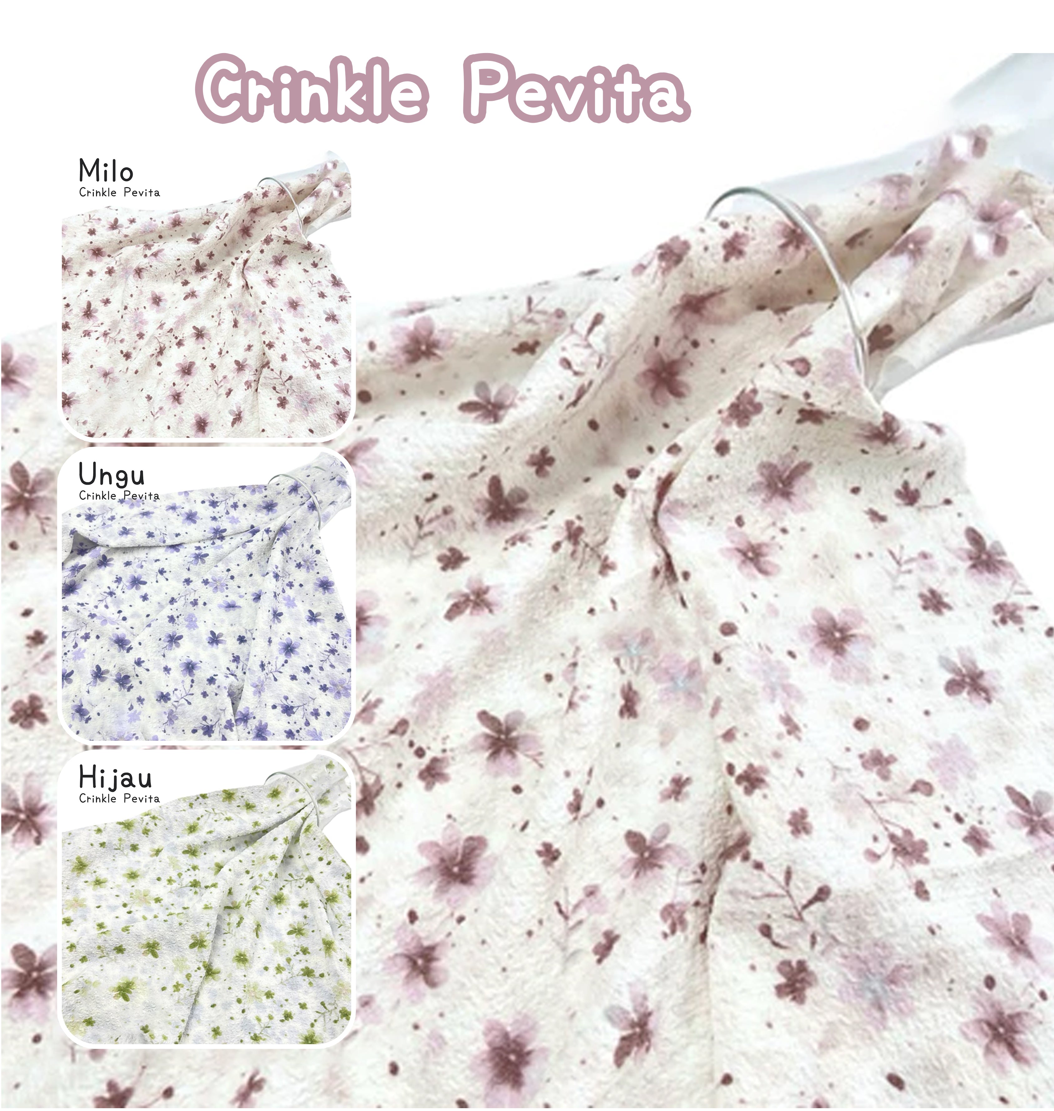Pevita皺皺碎花布