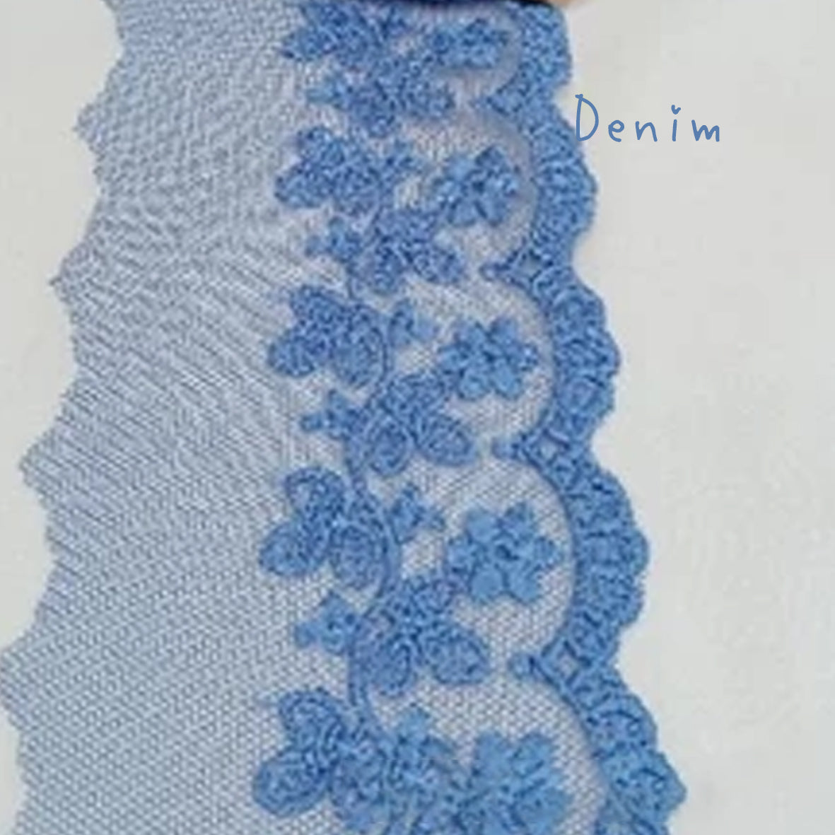 網紗蕾絲 ~ 圖案闊度 4.5cm ~ 蕾絲闊 7cm
