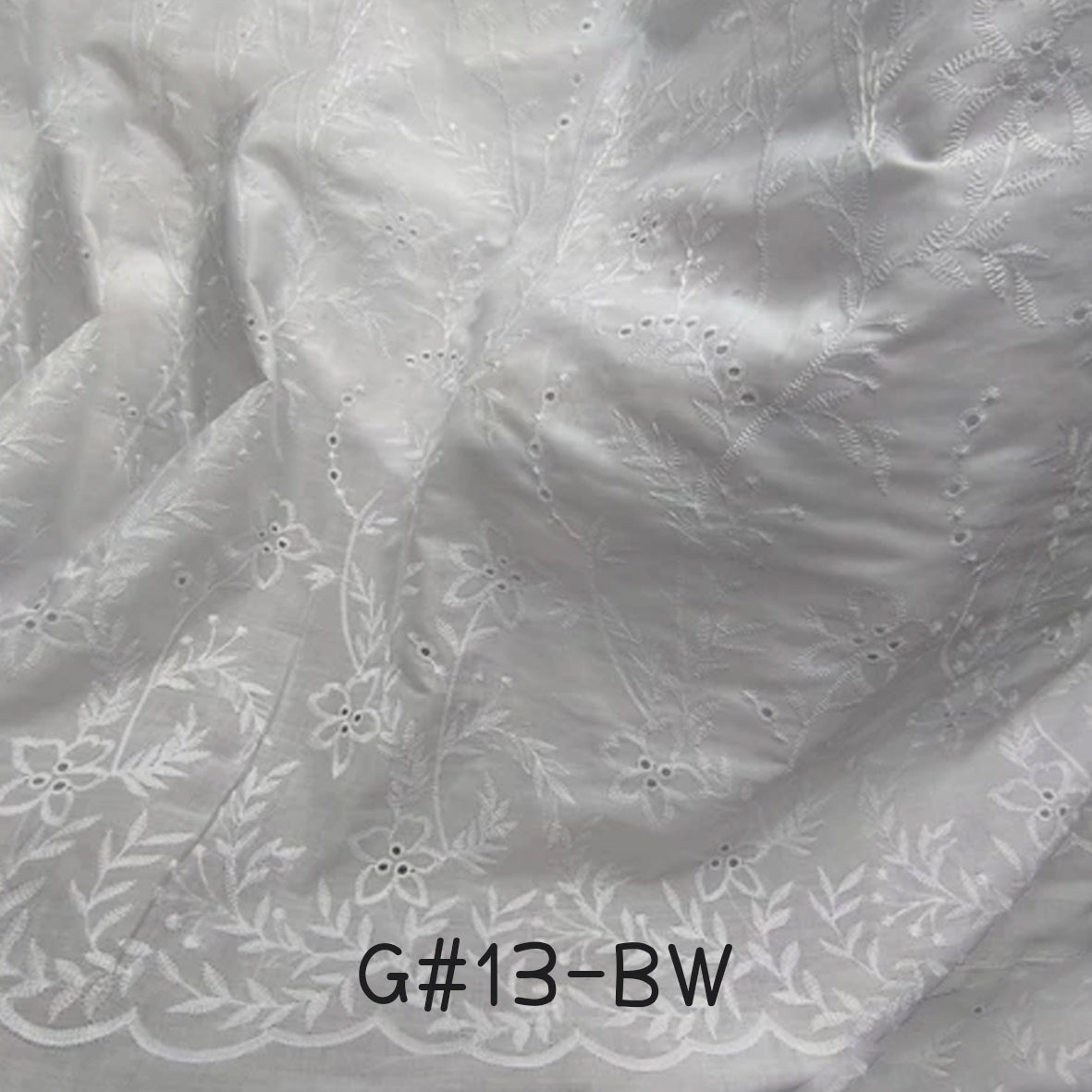 刺繡布 Bordir 1/1 Premium BW (1-19)