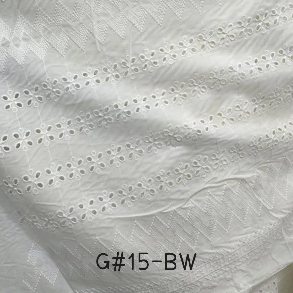 刺繡布 Bordir 1/1 Premium BW (1-19)