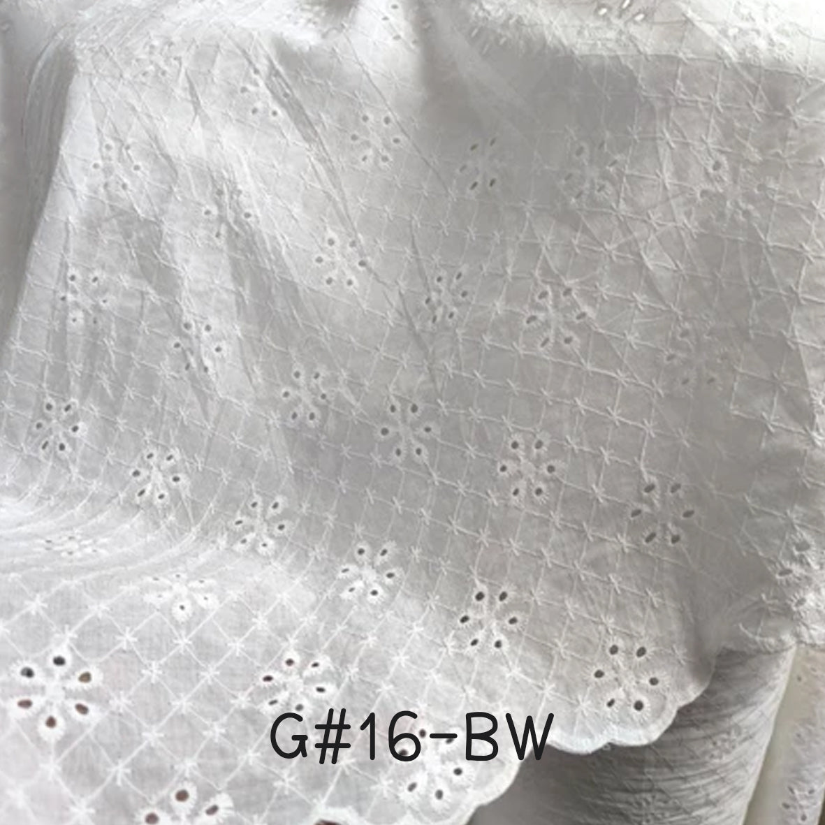 刺繡布 Bordir 1/1 Premium BW (1-19)