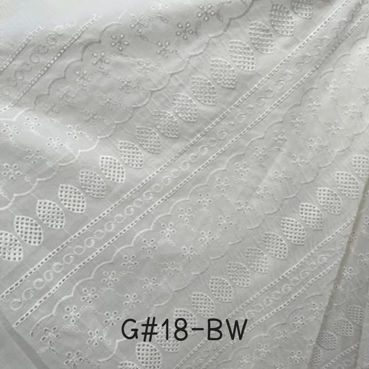 刺繡布 Bordir 1/1 Premium BW (1-19)