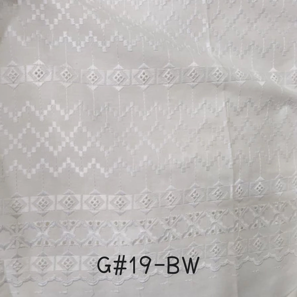 刺繡布 Bordir 1/1 Premium BW (1-19)