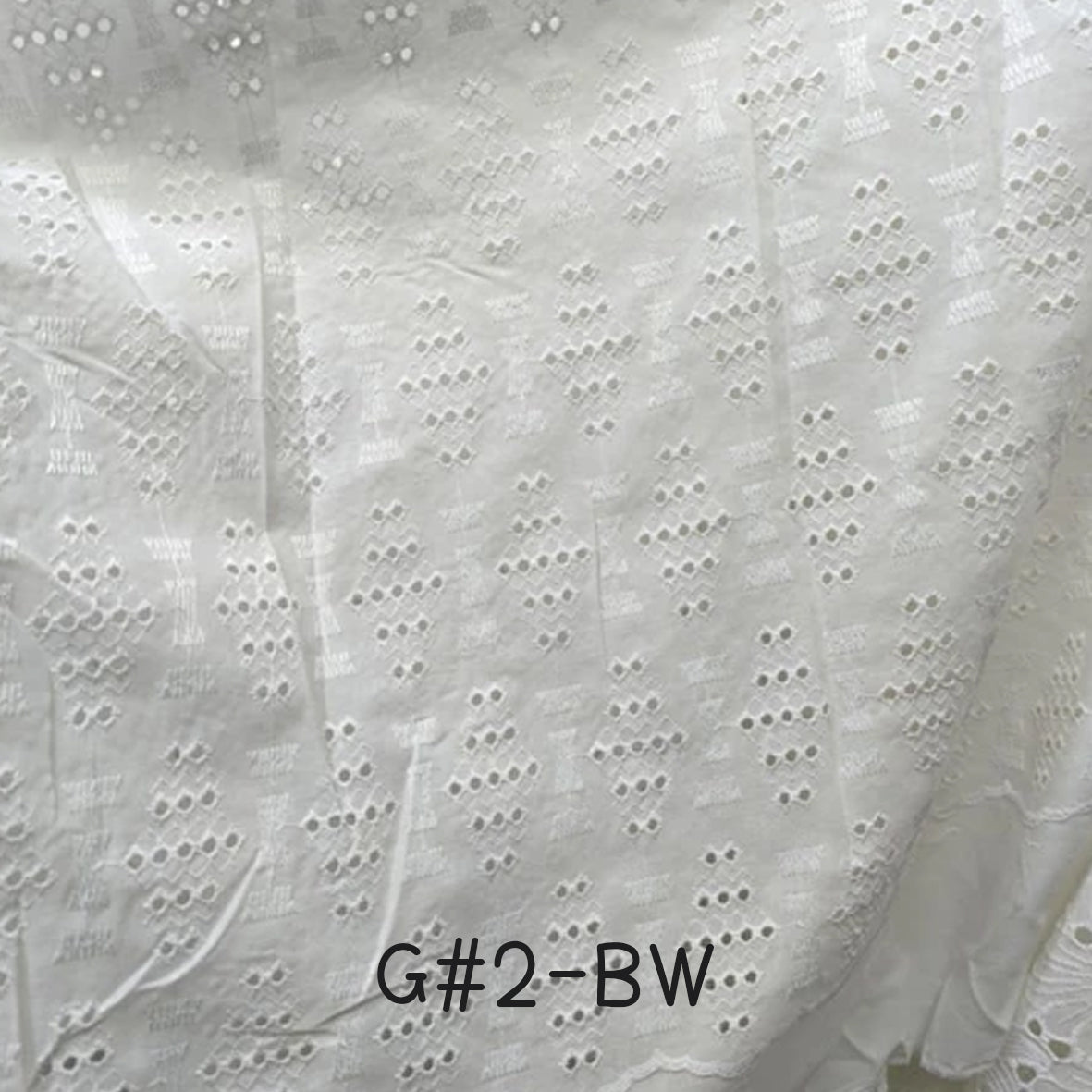 刺繡布 Bordir 1/1 Premium BW (1-19)