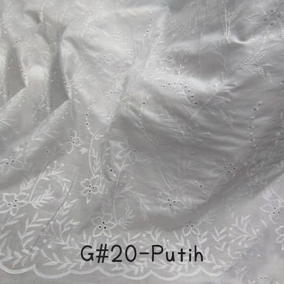 刺繡布 Bordir 1/1 Premium BW (20-37)