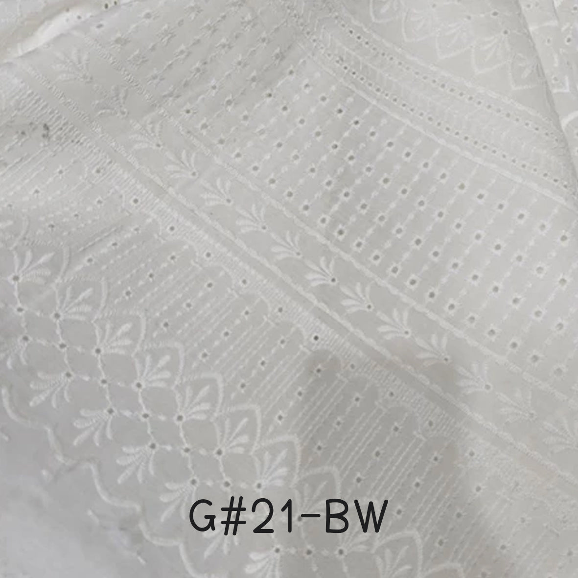 刺繡布 Bordir 1/1 Premium BW (20-37)