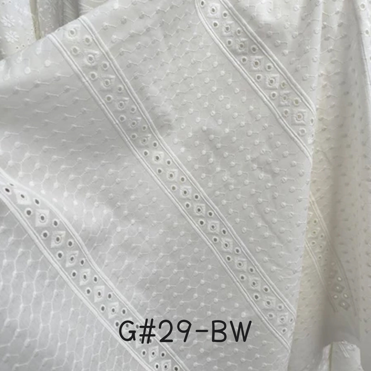 刺繡布 Bordir 1/1 Premium BW (20-37)