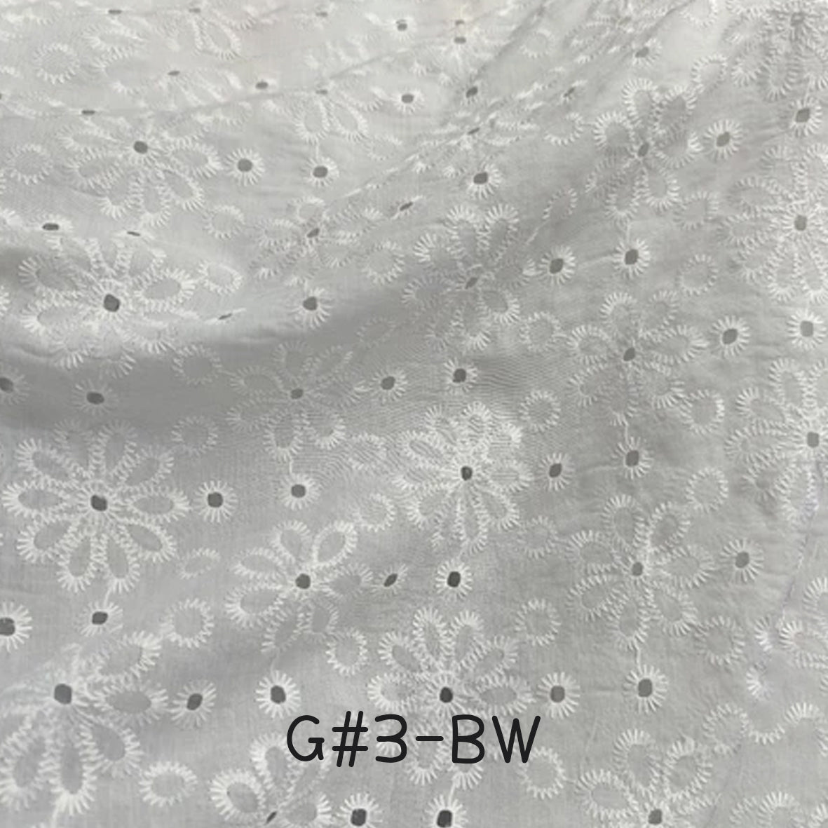 刺繡布 Bordir 1/1 Premium BW (1-19)