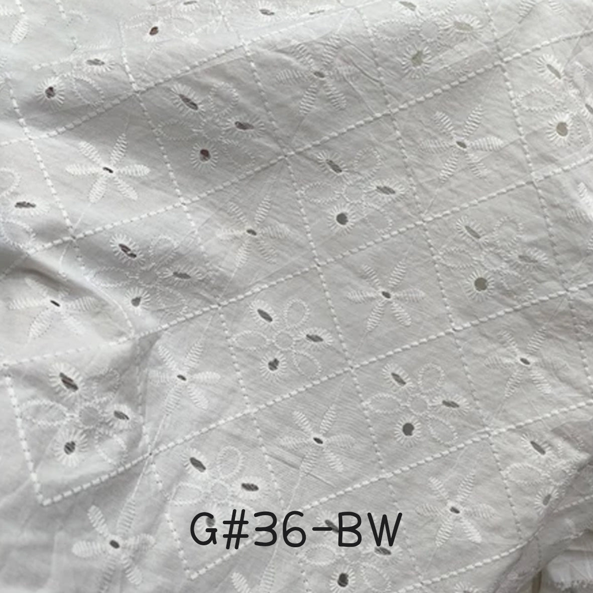 刺繡布 Bordir 1/1 Premium BW (20-37)