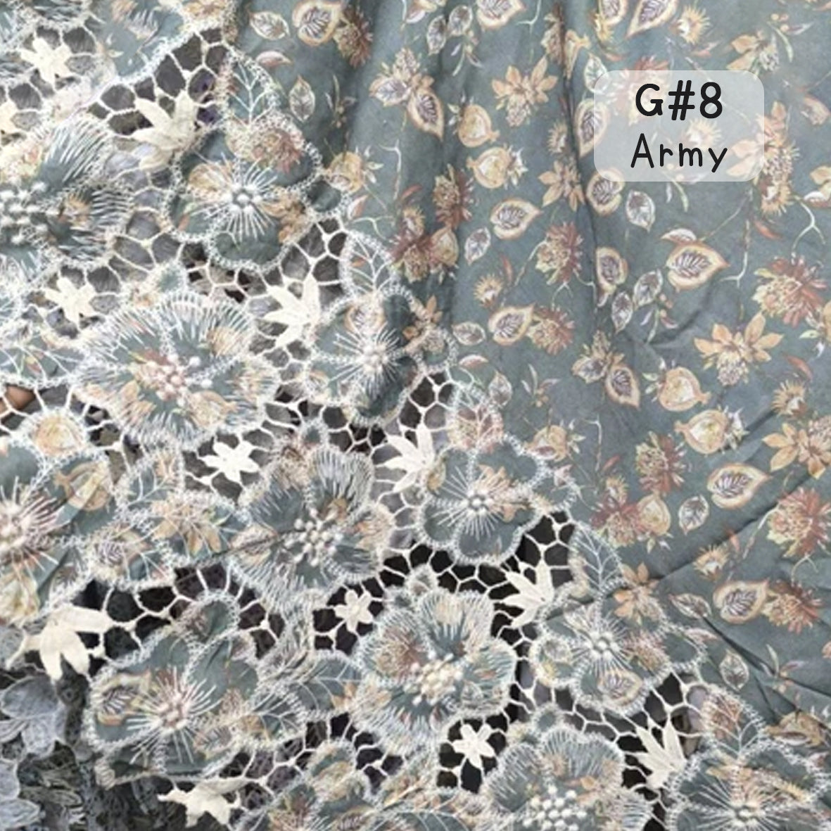 印花刺繡棉布
