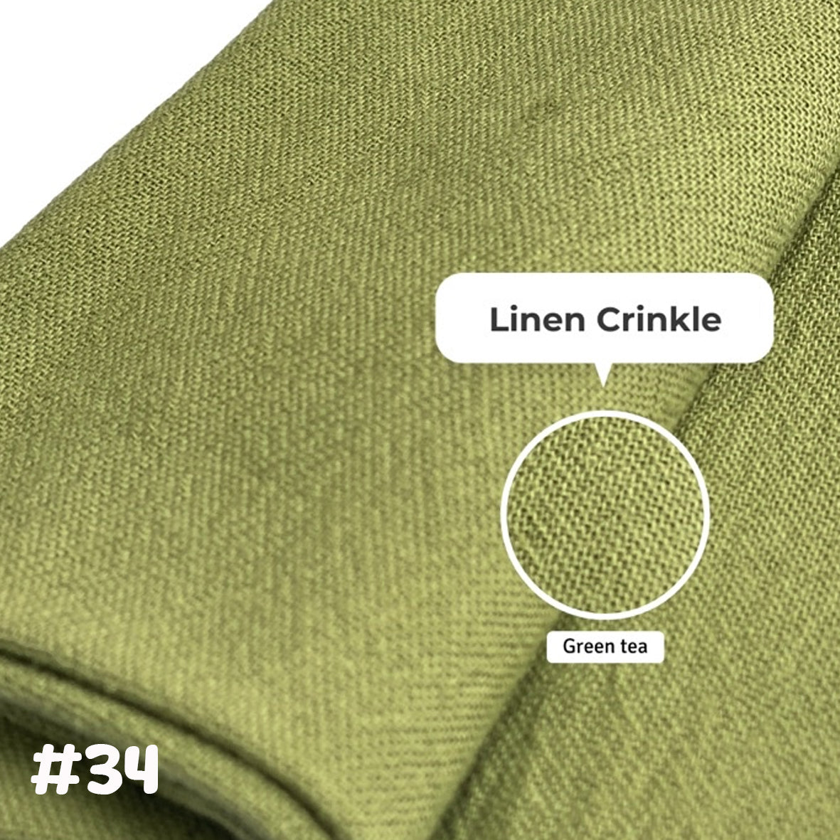 Linen Crinkle棉麻布 適合上衣/連身裙