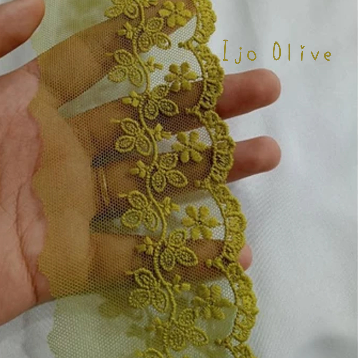 網紗蕾絲 ~ 圖案闊度 4.5cm ~ 蕾絲闊 7cm