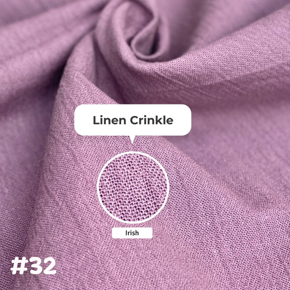 Linen Crinkle棉麻布 適合上衣/連身裙