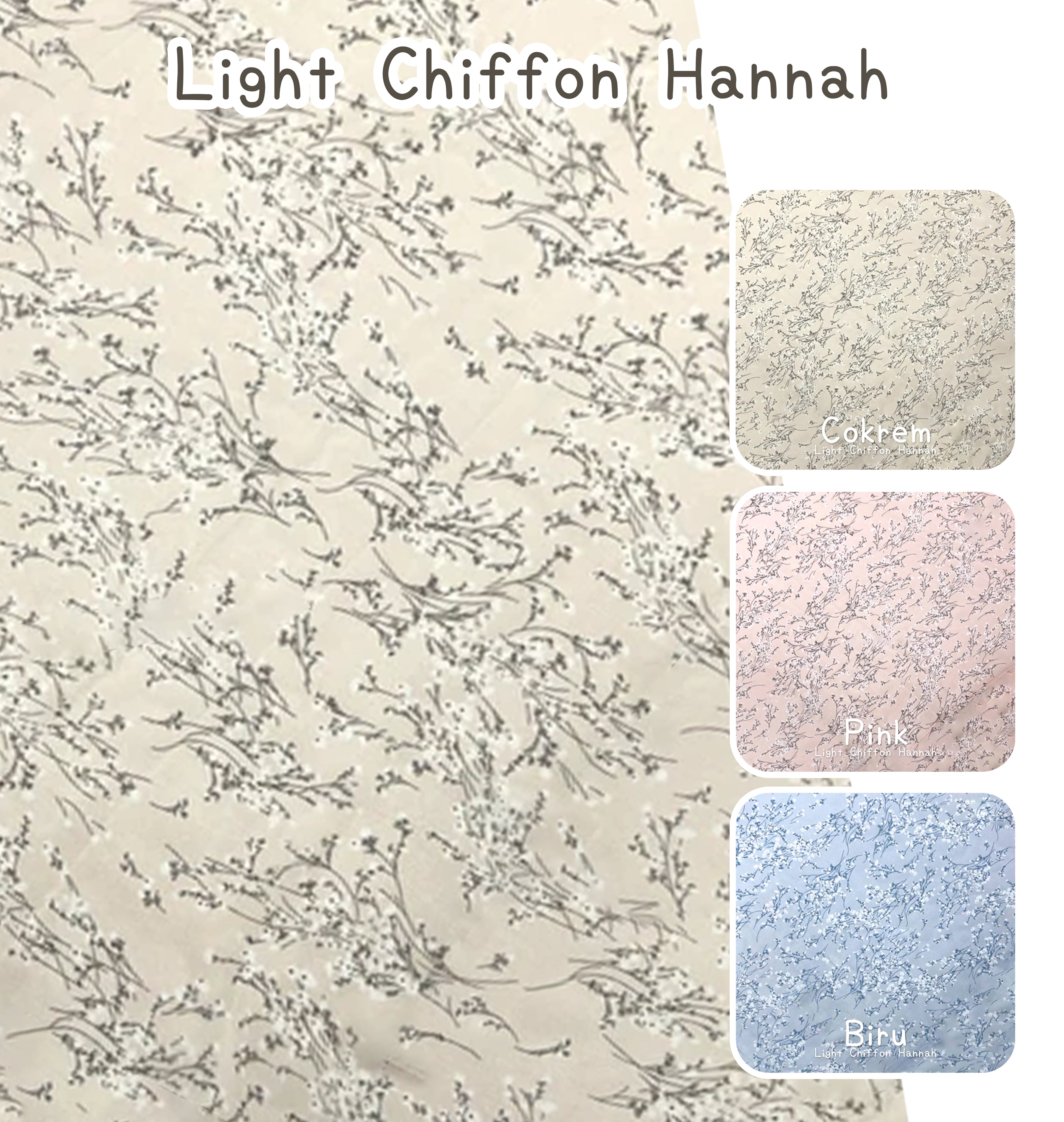 雪紡碎花布 Hannah