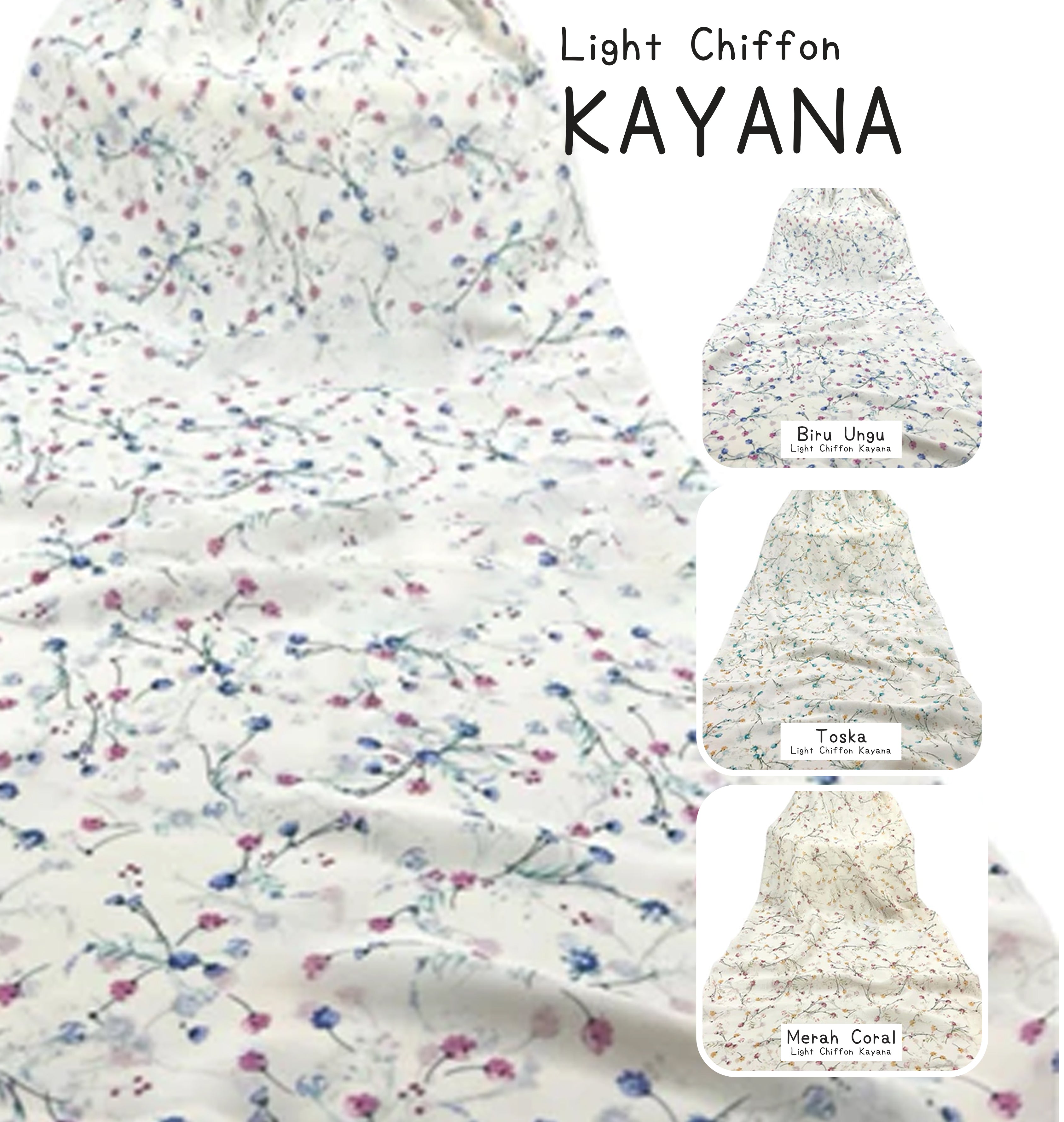 雪紡碎花布 Kayana