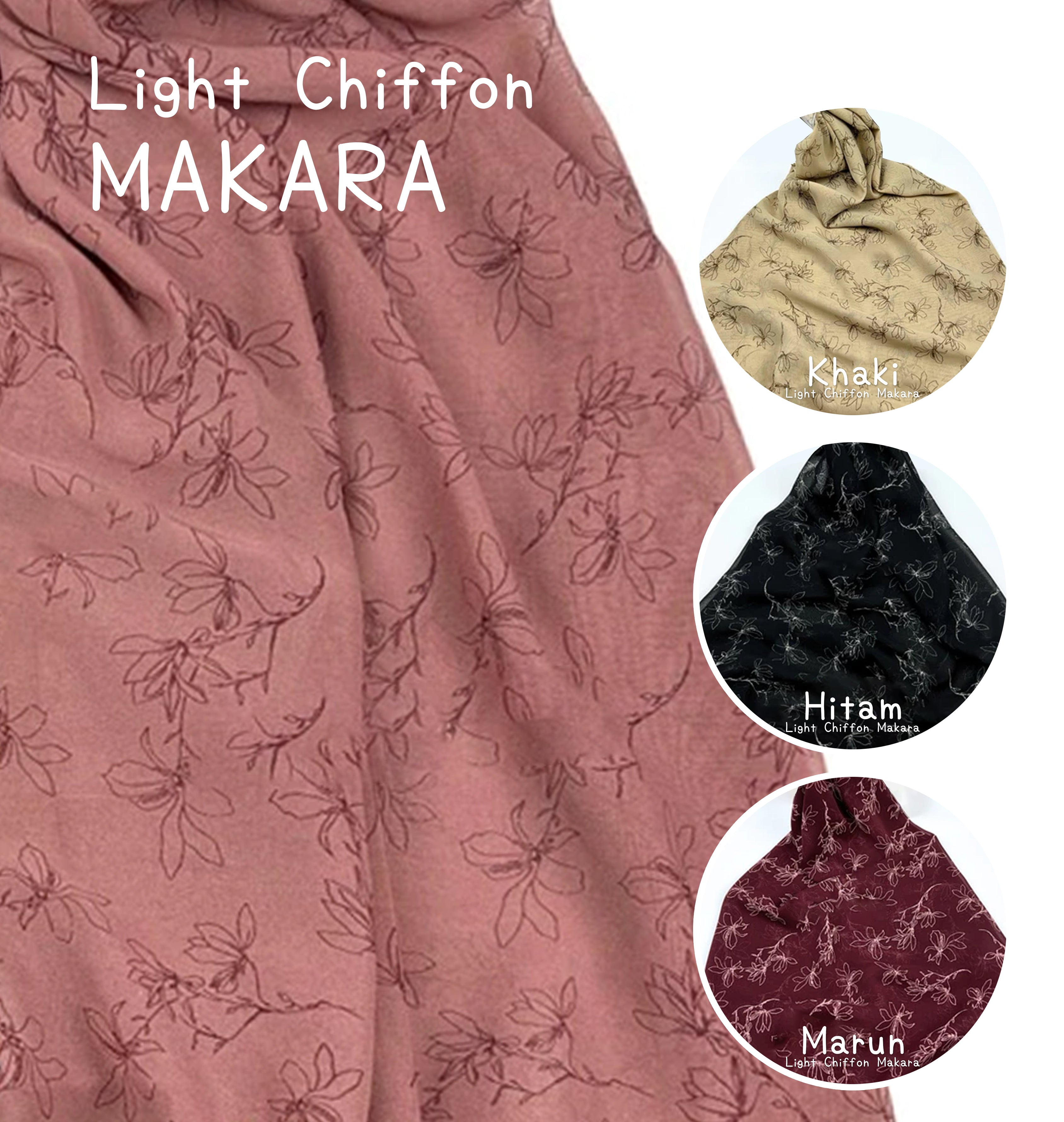 雪紡碎花布 Makara