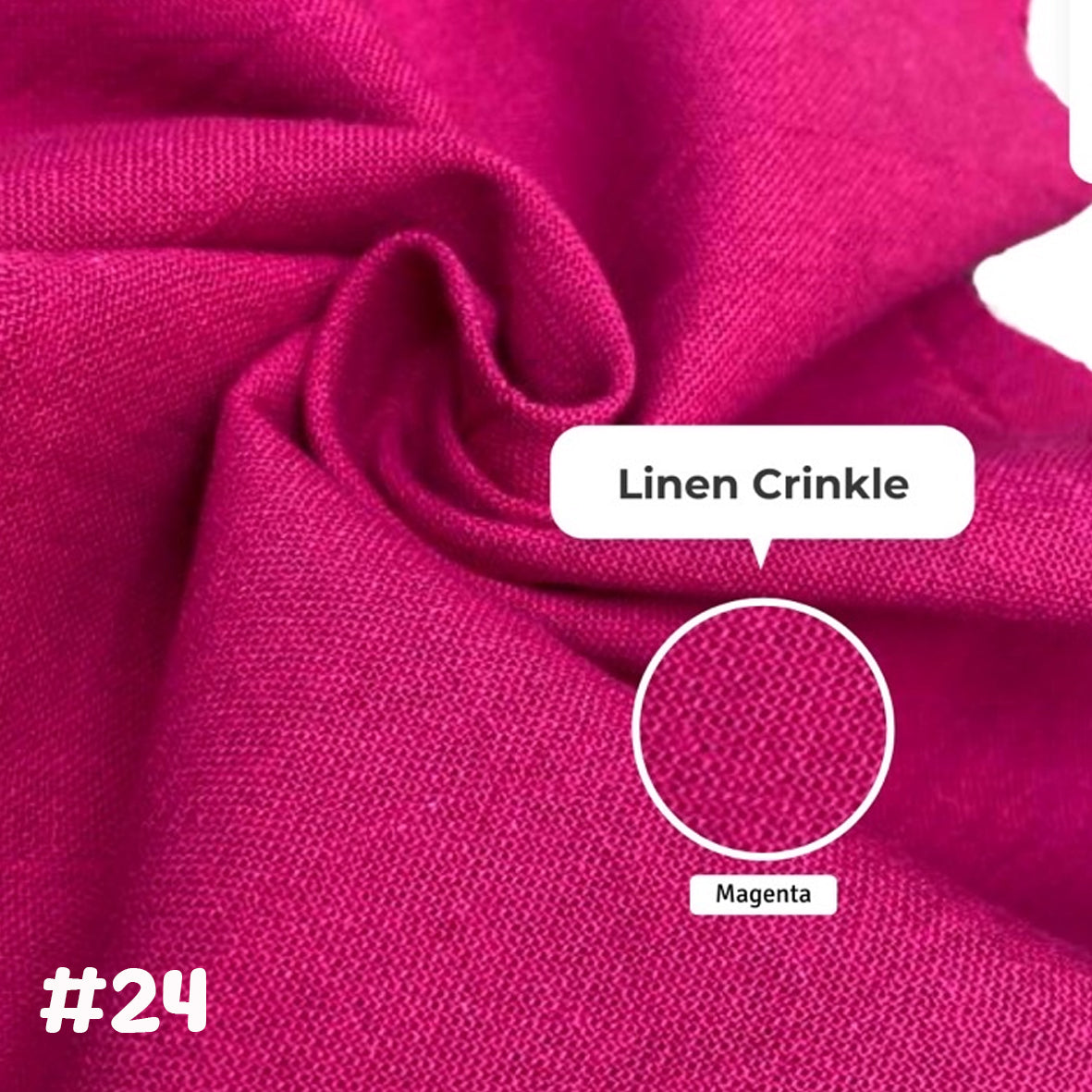 Linen Crinkle棉麻布 適合上衣/連身裙