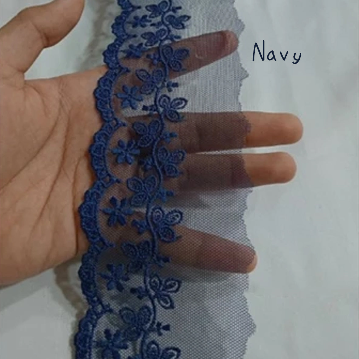 網紗蕾絲 ~ 圖案闊度 4.5cm ~ 蕾絲闊 7cm
