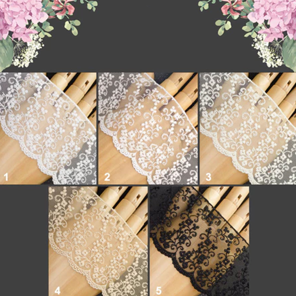 薄紗蕾絲 ~ 闊 7cm