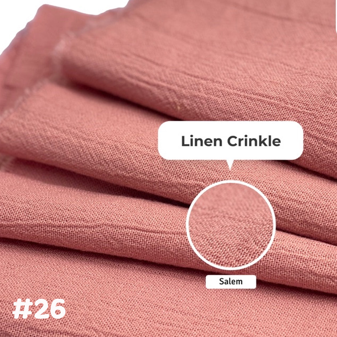 Linen Crinkle棉麻布 適合上衣/連身裙