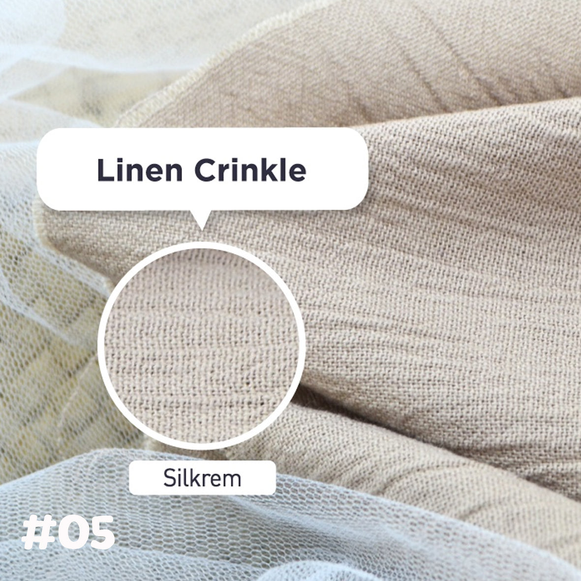 Linen Crinkle棉麻布 適合上衣/連身裙