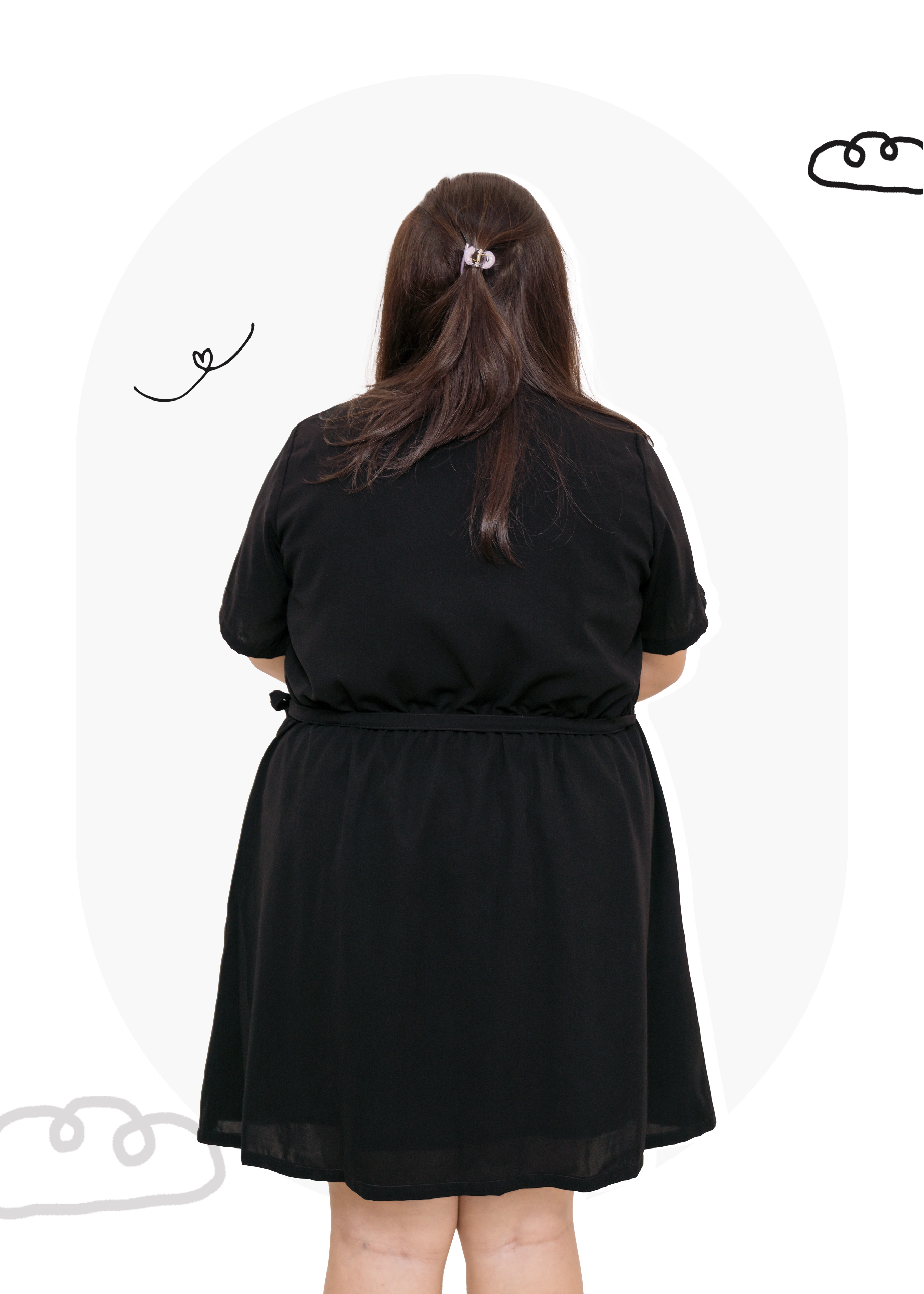 🎉新品-自家製淨色鈕扣連身裙 {預訂}