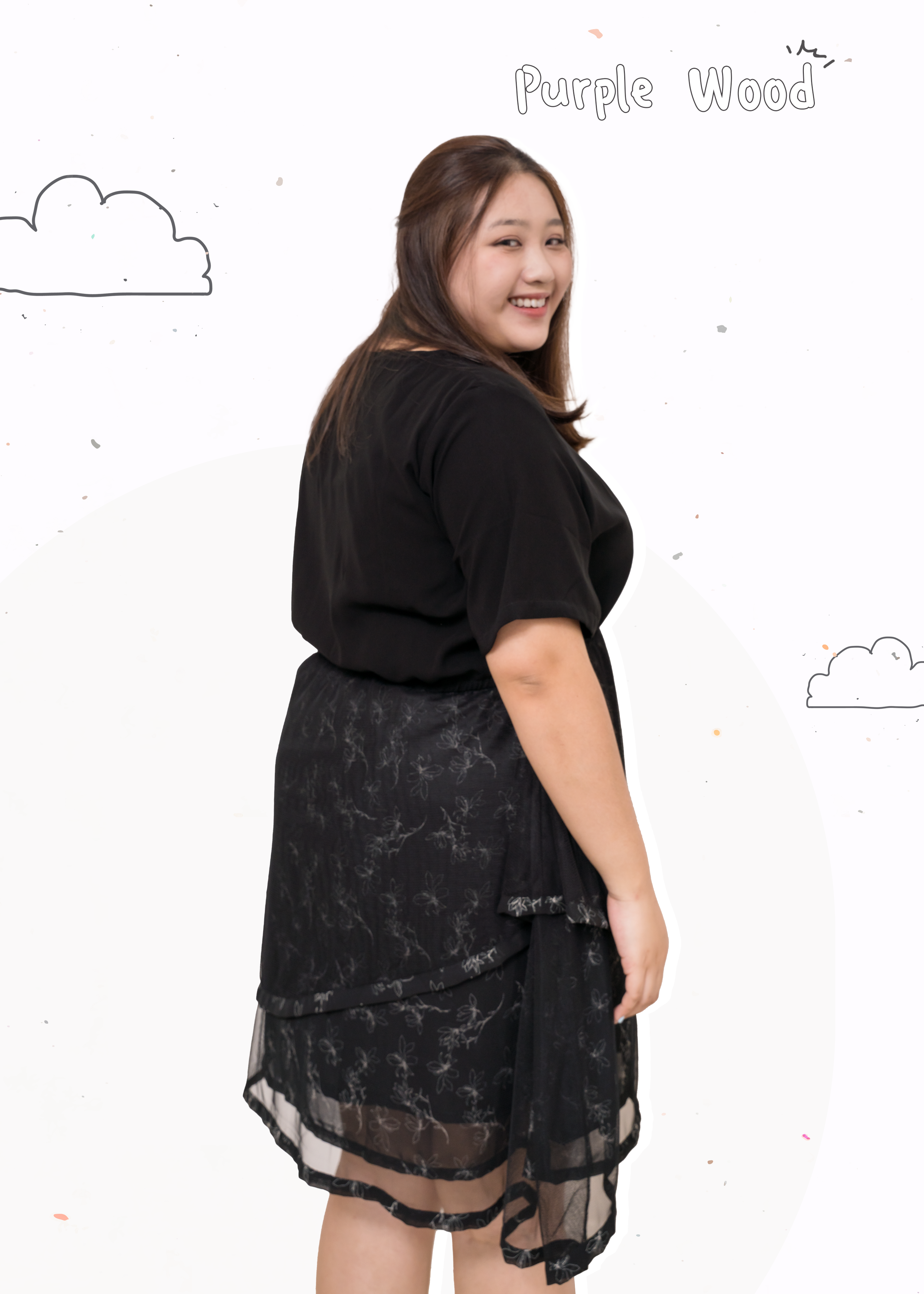 🎉新品-不規則紗網層次感 ✿ 飄逸連身裙 {預訂}