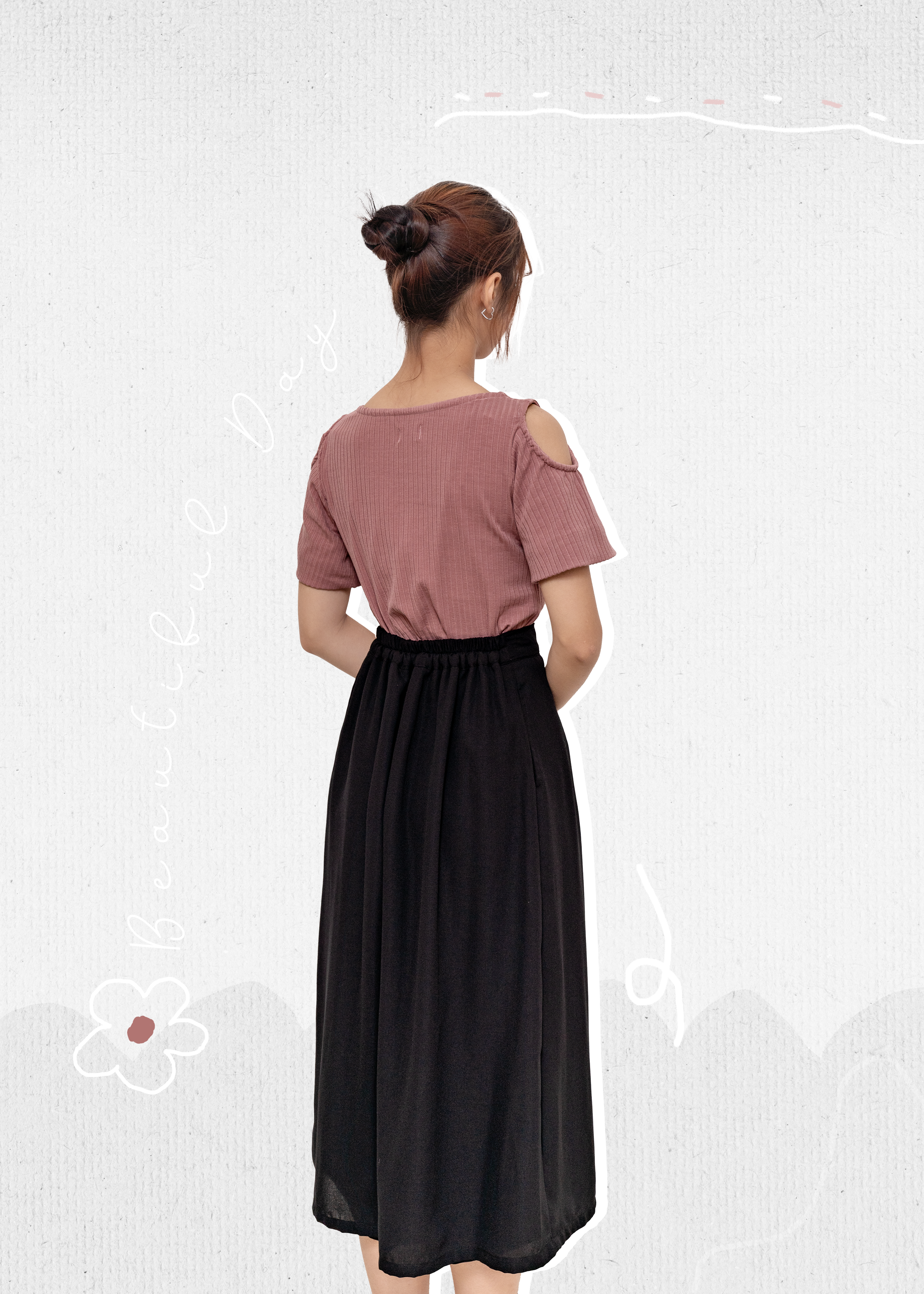 🎉新品 - A字超修身！側綁帶裙褲款 {預訂}
