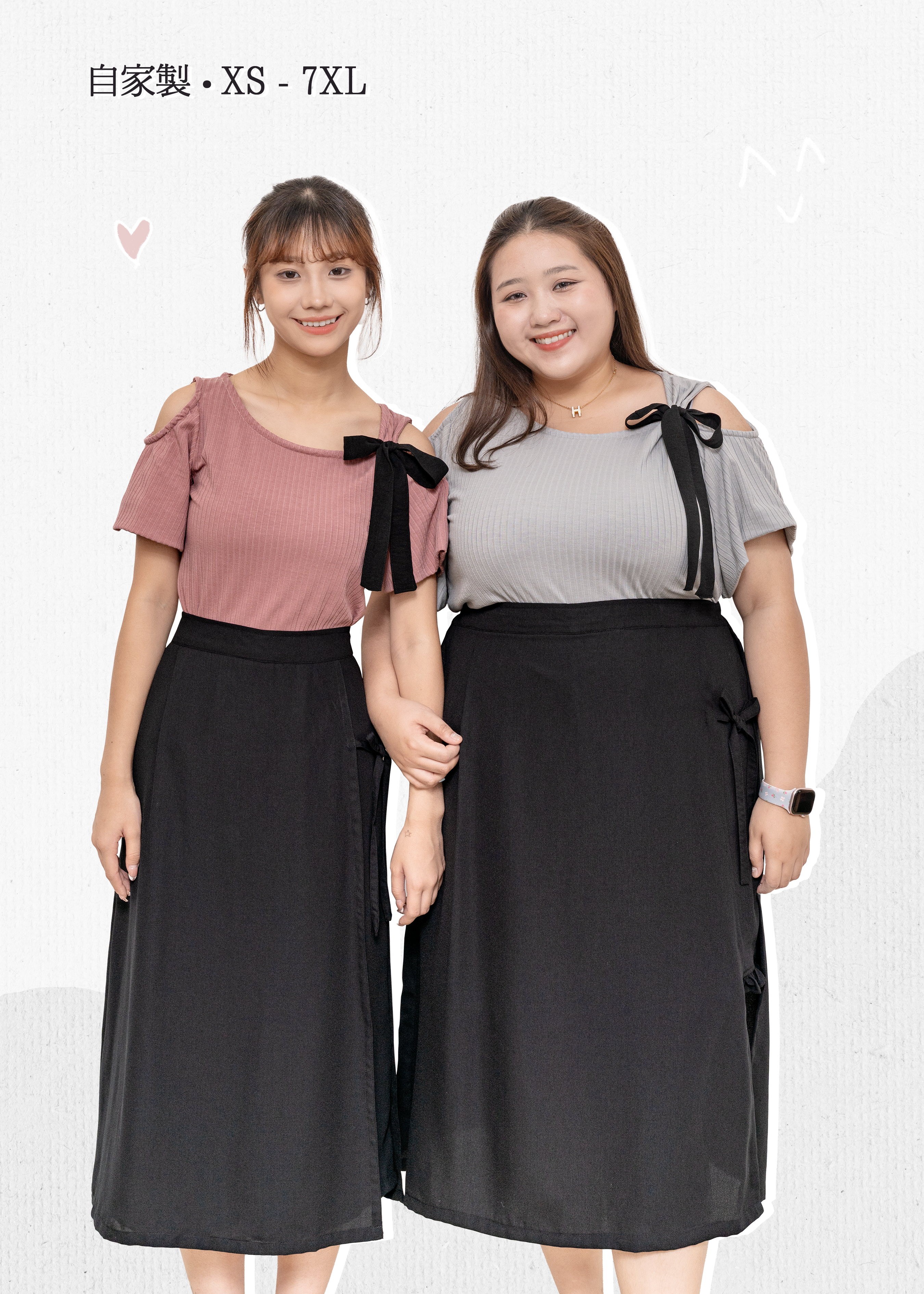 🎉新品-日系露肩單邊綁帶針織上衫 {預訂}