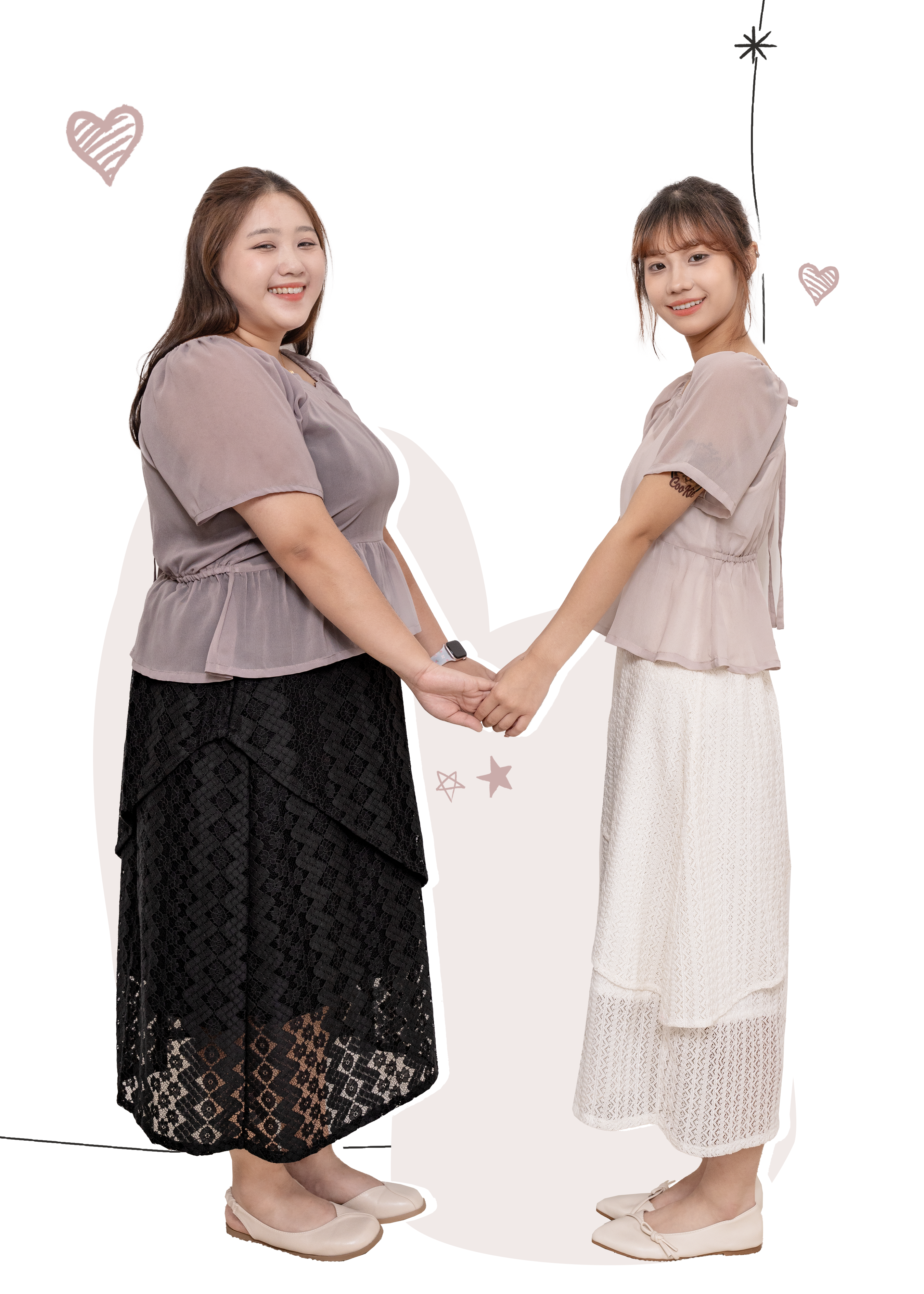🎉新品-超百搭 🖤 優雅交疊 ✿ 蕾絲長裙 {預訂}