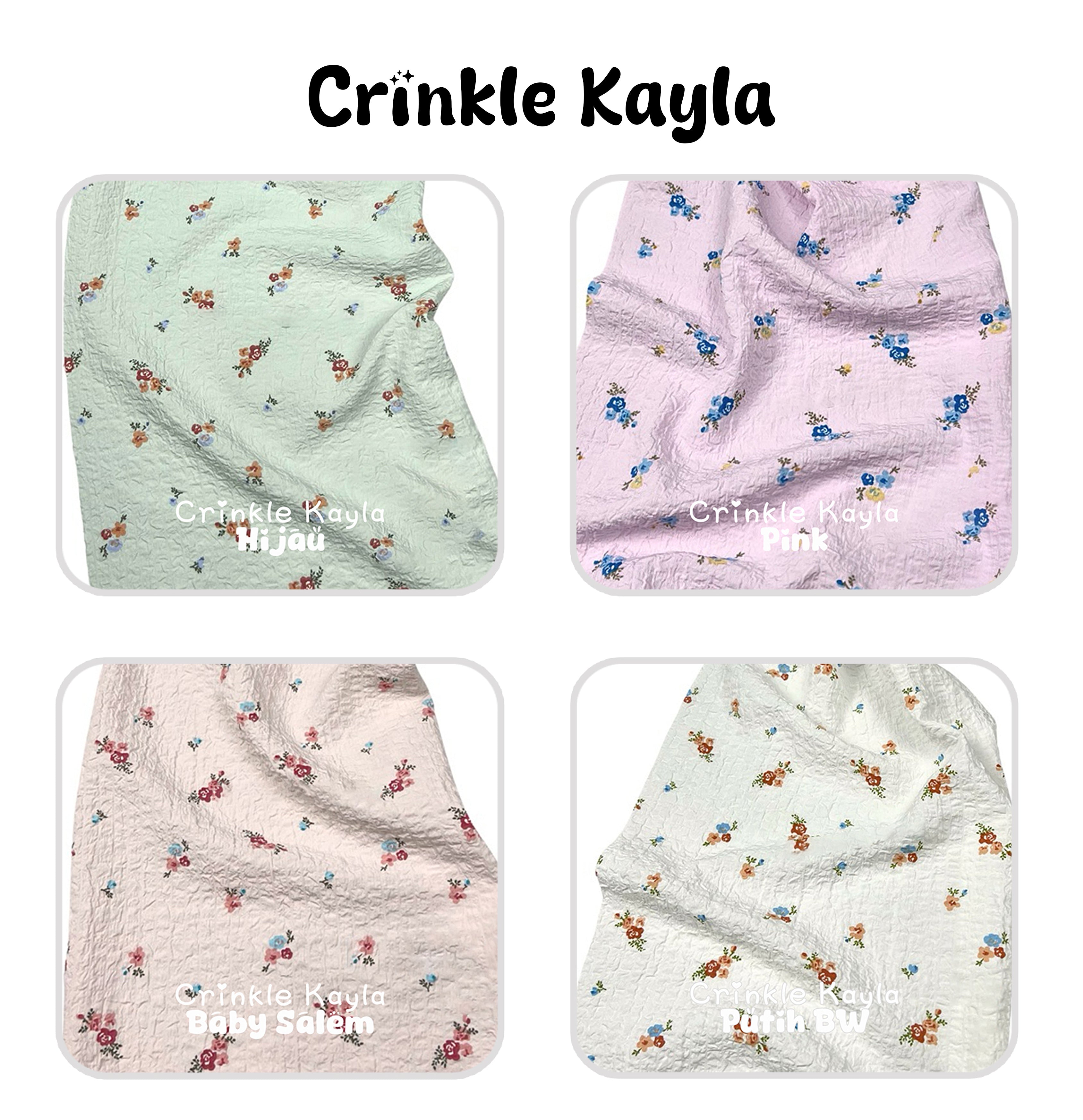 碎花布Crinkle Kayla 適合上衣/連身裙/下裙