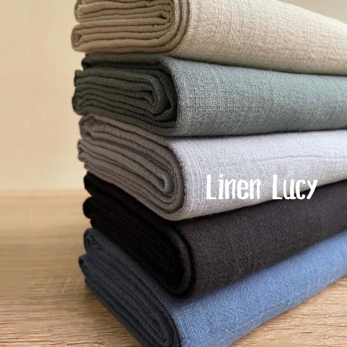 Linen Lucy 棉麻布（偏麻質）適合上衣/連身裙/下裙