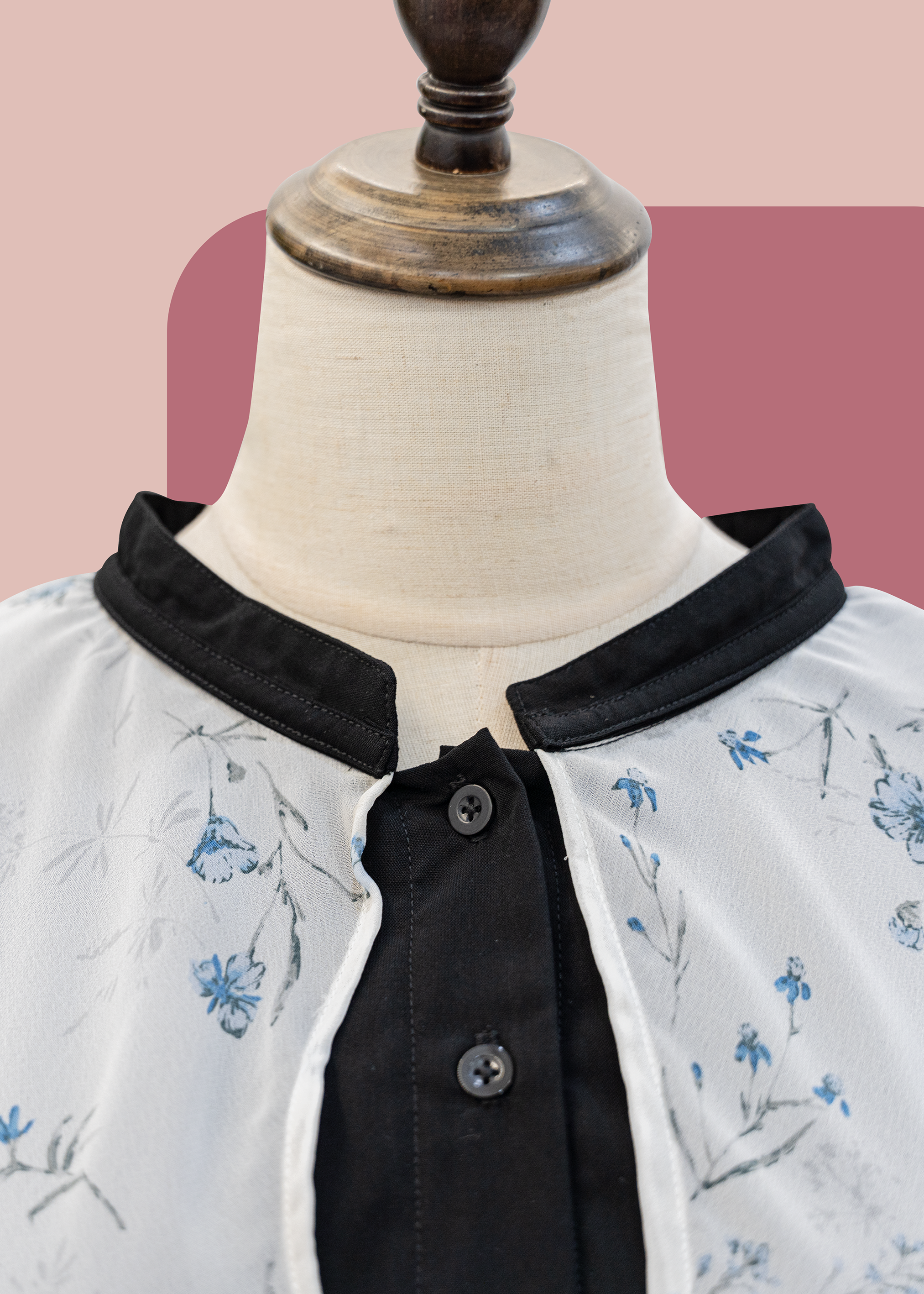 自家製 - 日系斗篷領長裙 {預訂}