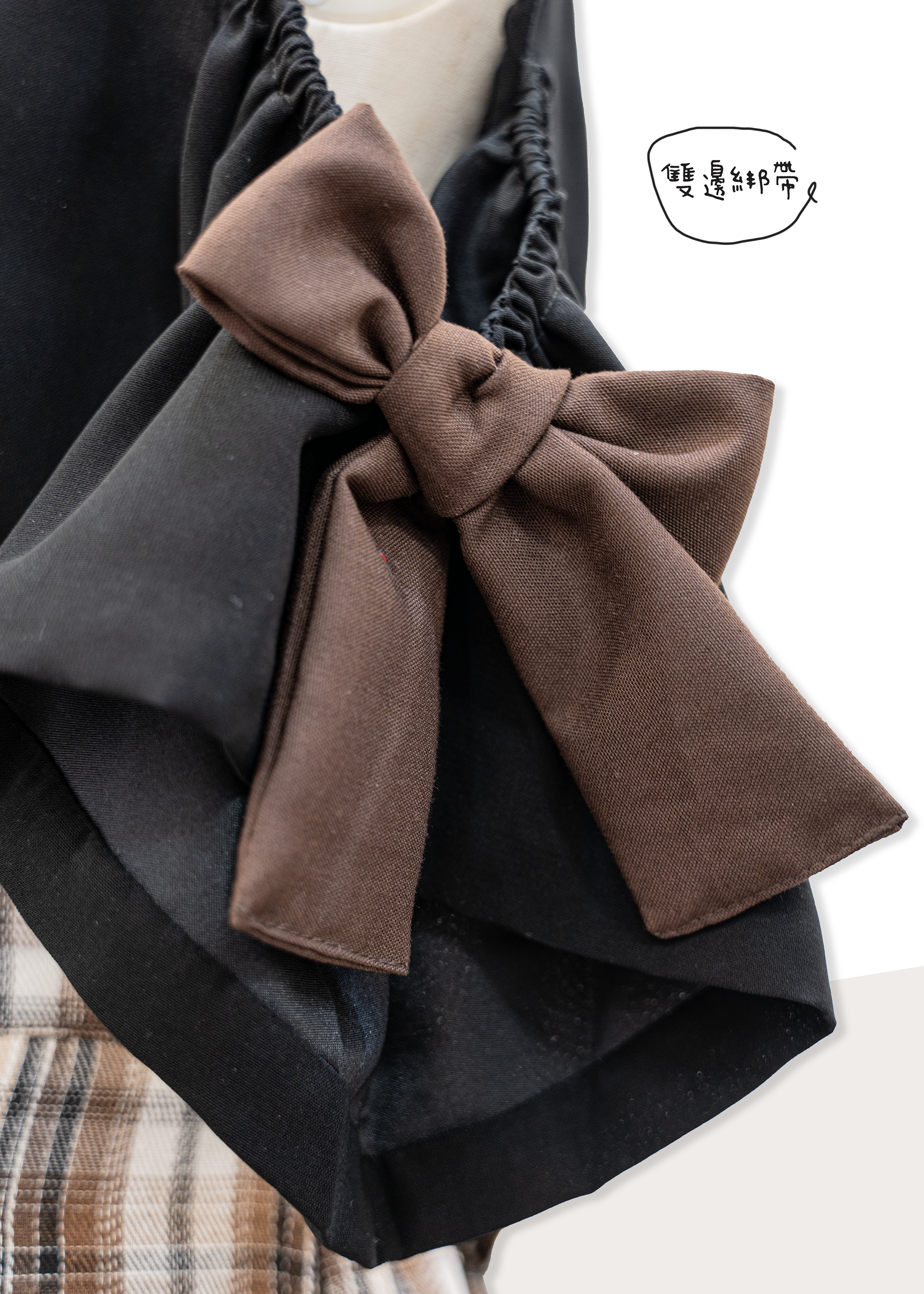 自家製 - 日系露肩雙邊綁帶上衫 {預訂}