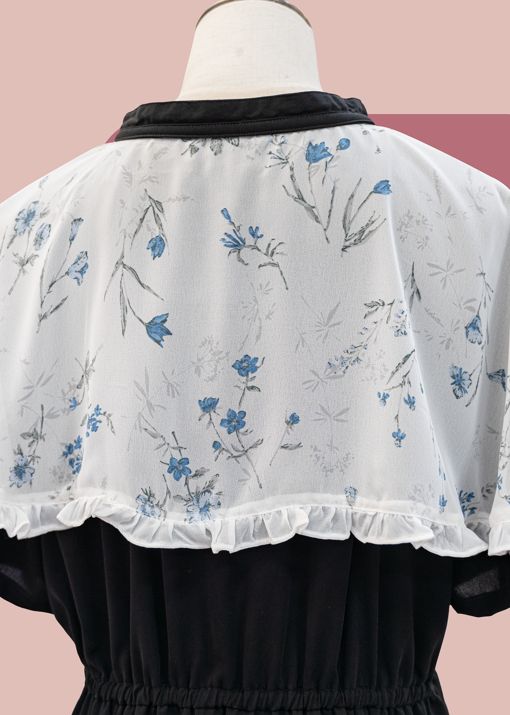 自家製 - 日系斗篷領長裙 {預訂}