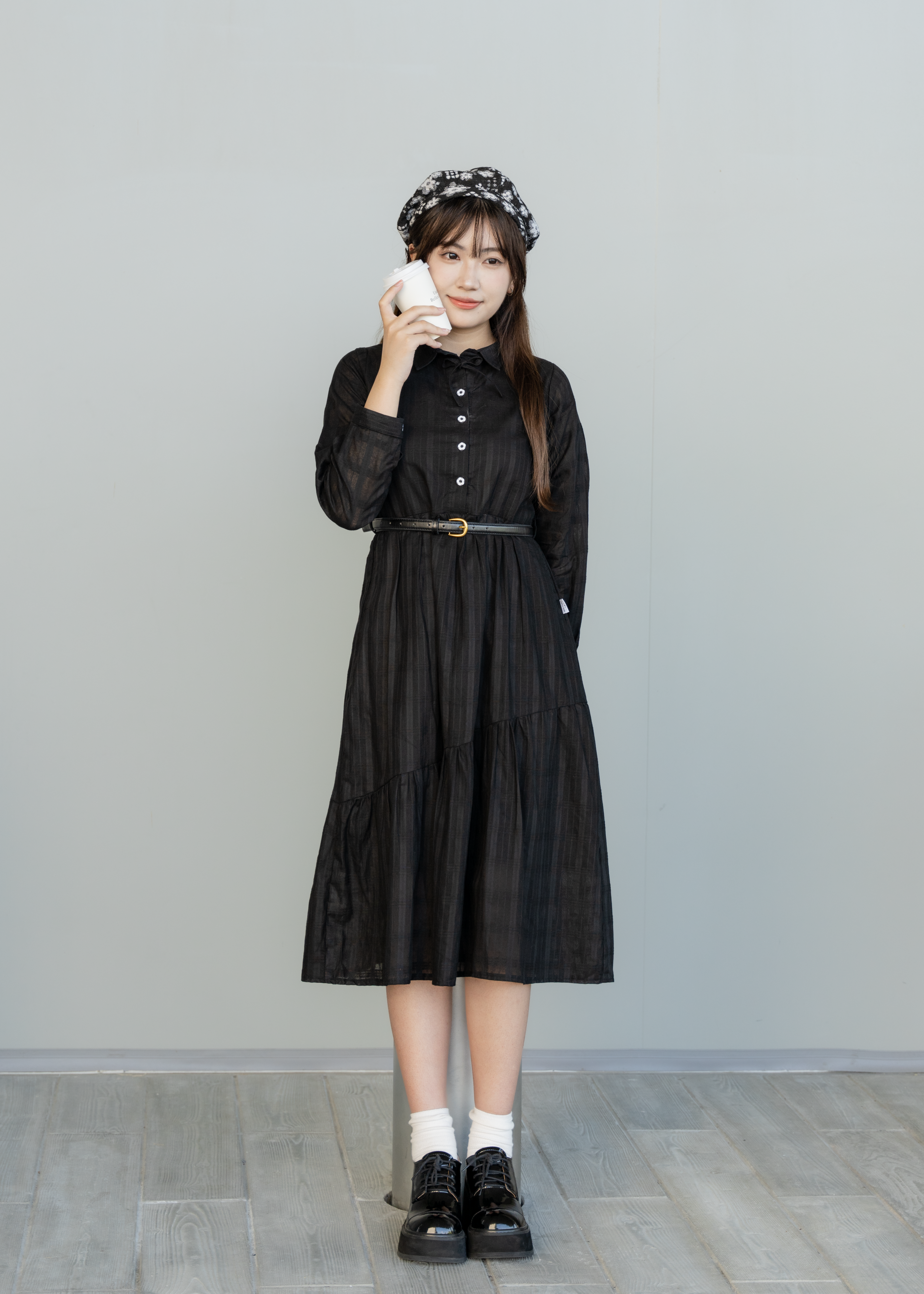 Homemade Small Stand Collar Cake Skirt - XS to Plus Size Women's Wear {Pre-order}