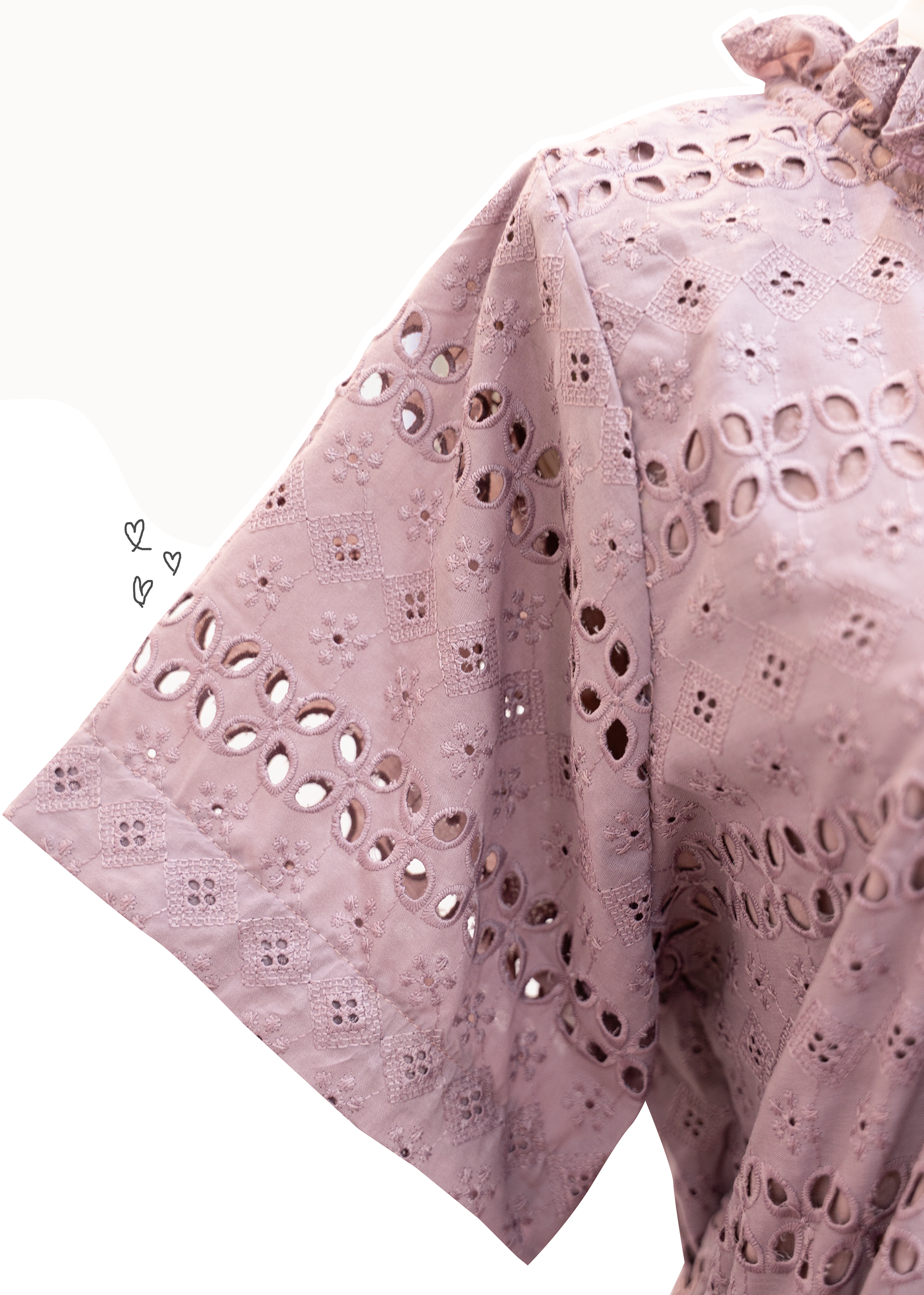 Homemade - Embroidered Ruffle Collar Cake Long Skirt